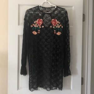 Free People see through coverlet dress